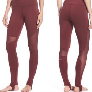 Women's Burgundy Leggings